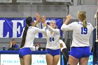 Volleyball vs MHC  Wheaton Women's Volleyball vs Mount Holyoke College. - Photo by Keith Nordstrom : Wheaton, Volleyball